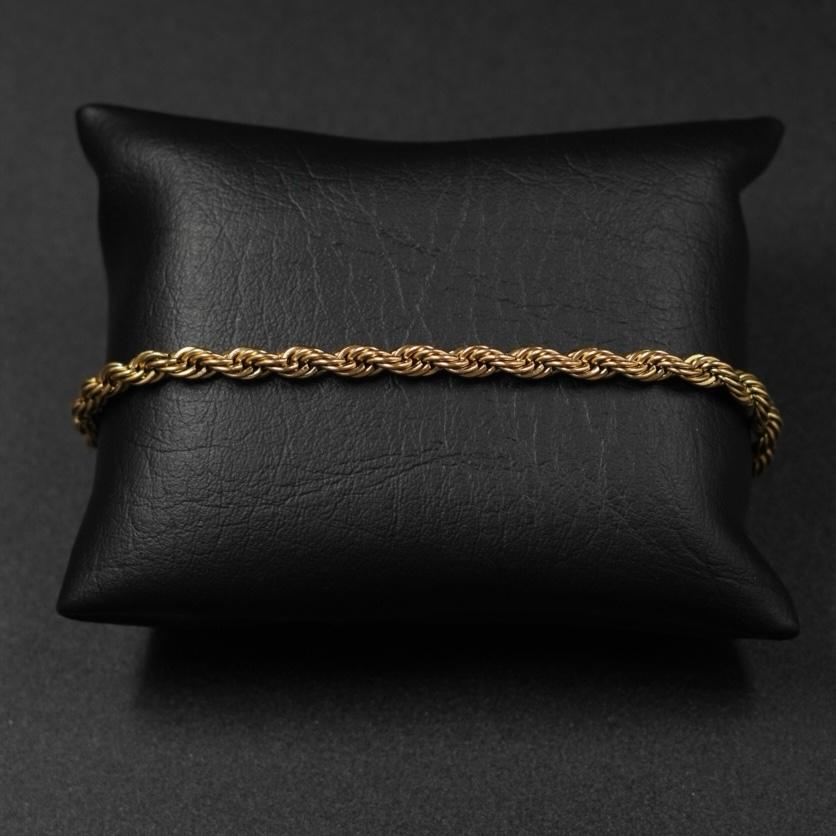 TOBILLERA LAZO DORADA ACERO INOXIDABLE